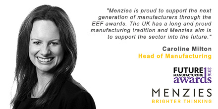 Menzies sponsor the EEF Manufacturing Awards