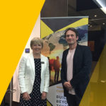 Managing Partner of Menzies Julie Adams with Richard Reed of Innocent Smoothies