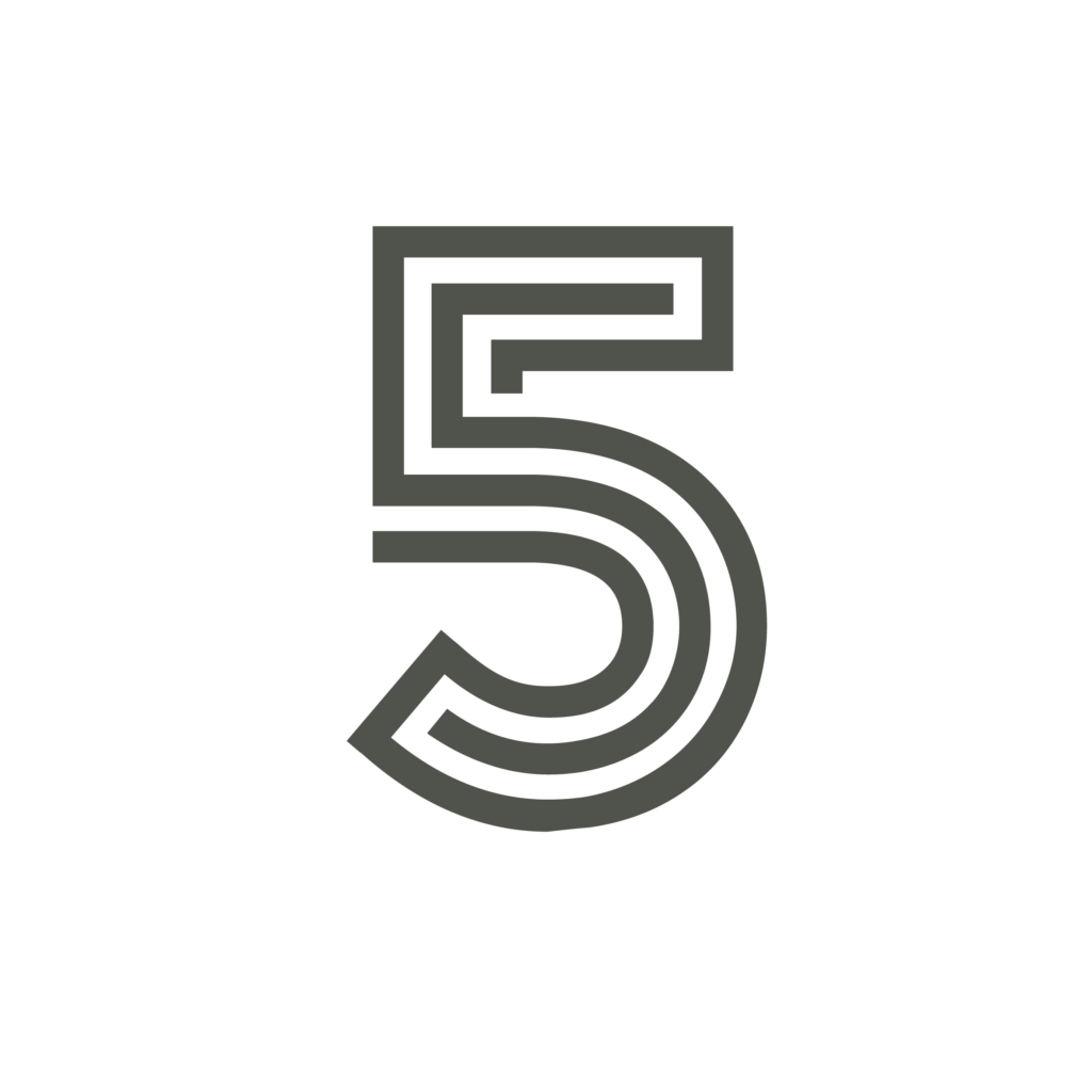 number 5 graphic