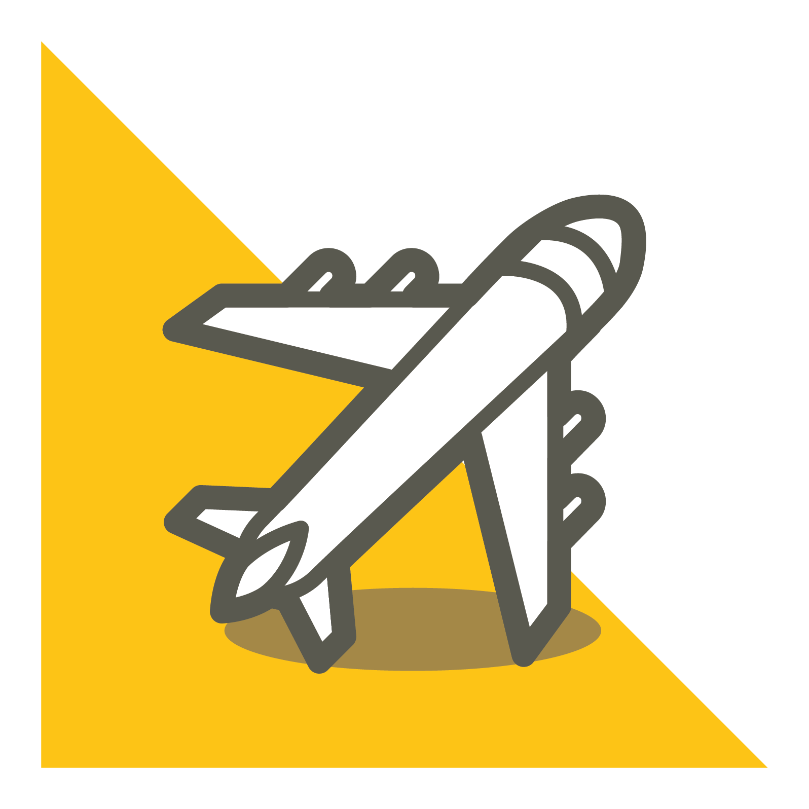 aeroplane yellow