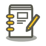 pen and note pad icon