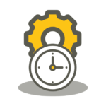 Time and settings icon