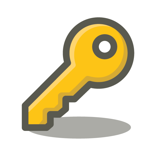 A Menzies icon of a key