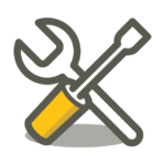 A Menzies icon of handyman tools