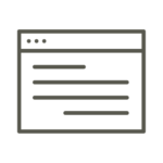 An icon of a website page.