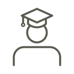 Icon of a graduate.