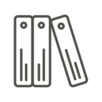 An icon of stacked files.