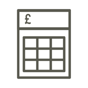 An icon of a calculator.