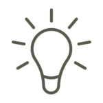 Lightbulb lit up