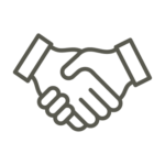 2 hands shaking of agreement